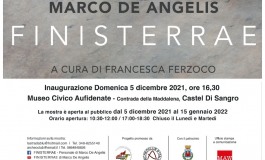 Marco De Angelis al Museo Civico Aufidenate di Castel di Sangro con la personale "Finisterrae"