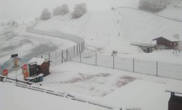 Prima nevicata a Roccaraso: gli sciatori iniziano a sognare