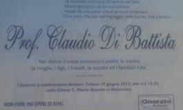 Roccaraso, domani i funerali di Claudio Di Battista