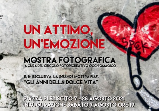 Inaugurazione mostra fotografica "Un attimo un'emozione", Piazza Plebiscito a Castel di Sangro